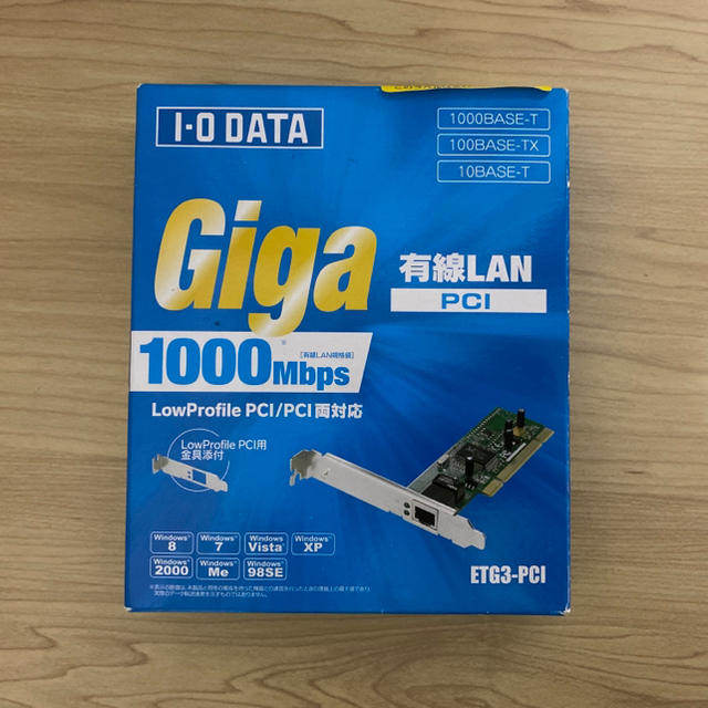 IODATA(アイオーデータ)のIODATA ETG3-PCI PCI ギガビットLANアダプター スマホ/家電/カメラのPC/タブレット(PCパーツ)の商品写真