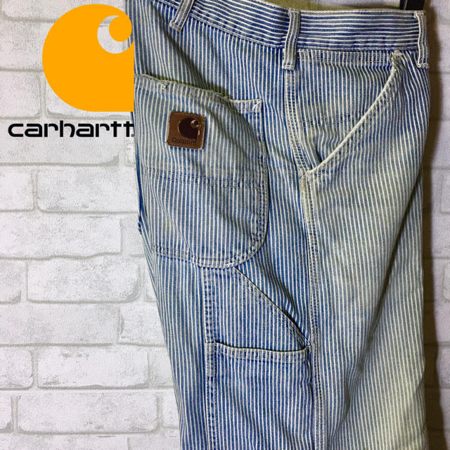 【Carhartt】カーハート ペインターパンツ ヒッコリー柄 /size32 | フリマアプリ ラクマ