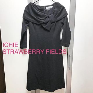 ストロベリーフィールズ(STRAWBERRY-FIELDS)の★新品★ iCHIE STRAWBERRY FIELDS リボンワンピース(ひざ丈ワンピース)