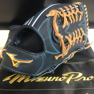 ミズノ(MIZUNO)の超高級品！ミズノプロ  硬式用グラブ　外野手　HAGA JAPAN(グローブ)