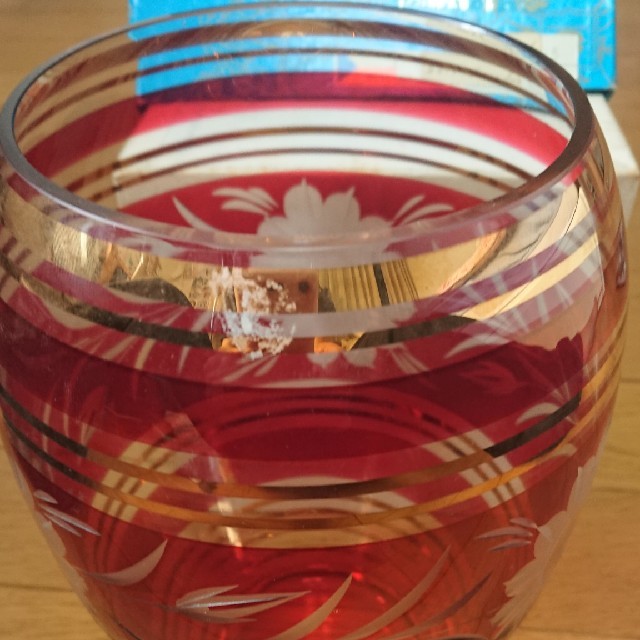 チェコスロバキア製 ボヘミアグラス インテリア/住まい/日用品のインテリア小物(花瓶)の商品写真