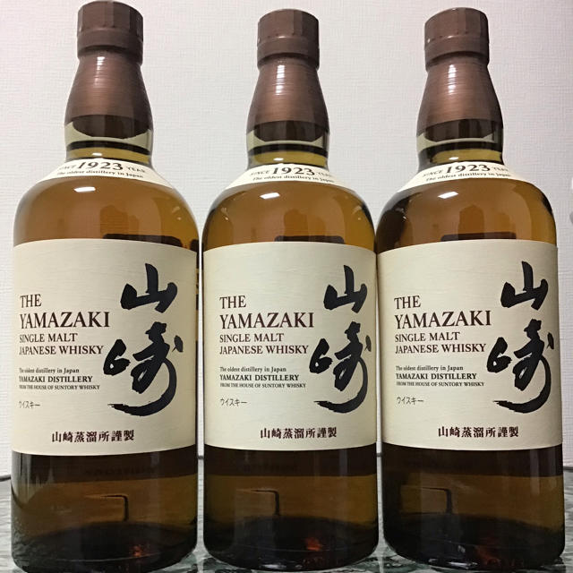 新品 サントリー 山崎 シングルモルトウイスキー 700ml×3 新品 サントリー 山崎 シングルモルトウイスキー 700ml×3