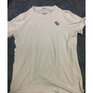 アバクロンビーアンドフィッチ(Abercrombie&Fitch)のアバクロ  半袖Tシャツ　白　Mサイズ(Tシャツ/カットソー(半袖/袖なし))