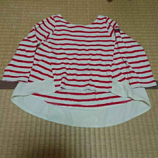 mou jon jon(ムージョンジョン)のトップス ボーダー キッズ キッズ/ベビー/マタニティのキッズ服女の子用(90cm~)(Tシャツ/カットソー)の商品写真