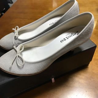 レペット(repetto)のレペット　パンプス　23.5 グレー(ハイヒール/パンプス)