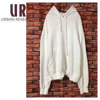 アーバンリサーチ(URBAN RESEARCH)のURBAN RESEARCH プルオーバーパーカー ホワイト(パーカー)