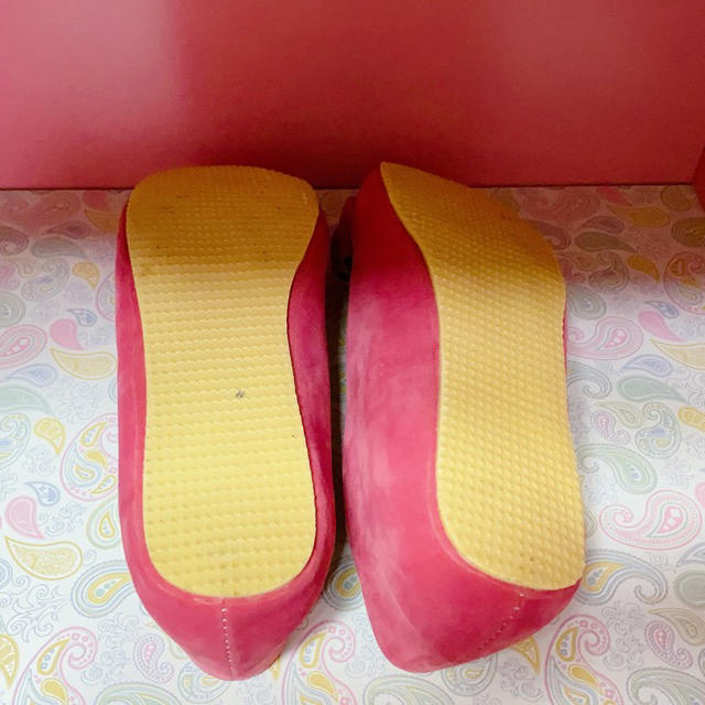 フラットシューズ バレエシューズ パンプス リボン ピンク 可愛い レディースの靴/シューズ(バレエシューズ)の商品写真