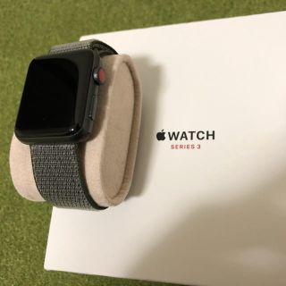 アップルウォッチ(Apple Watch)の【付属品多数】アップルウォッチ　シリーズ3(腕時計(デジタル))