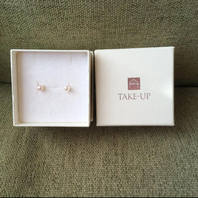 美品☆ TAKE-UP パールピアス　Ｋ18