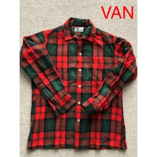 ヴァンヂャケット(VAN Jacket)のVAN／ウールチェックシャツ／レッド＆ダークグリーン系(シャツ)