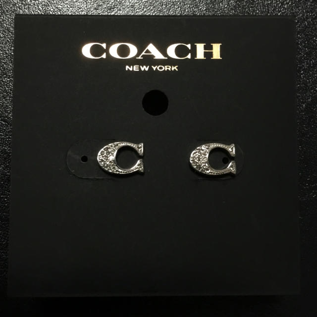 新品　COACH シルバー ピアス