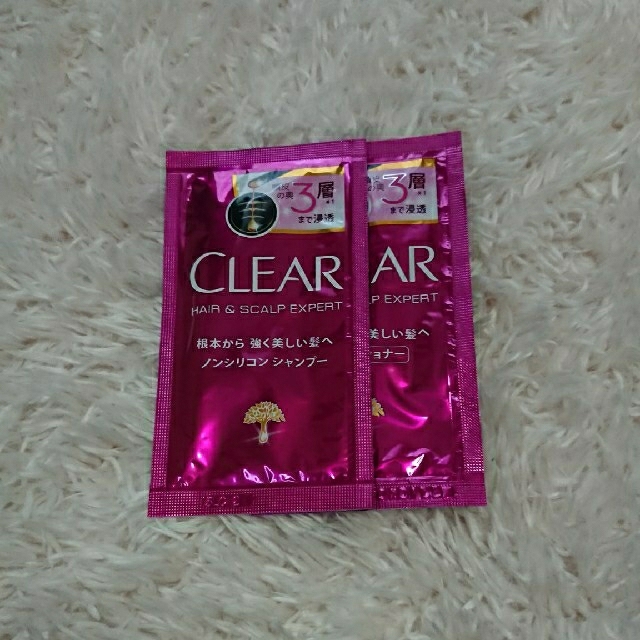 clear(クリア)のクリアシャンプー&コンディショナー 7セット コスメ/美容のキット/セット(サンプル/トライアルキット)の商品写真
