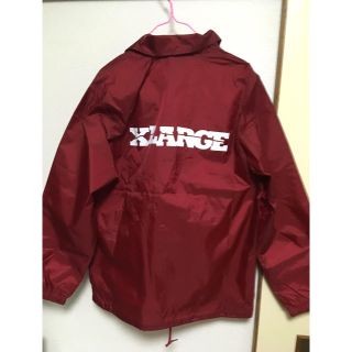 エクストララージ(XLARGE)のXLARGEコーチジャケット赤+ニット帽 財布(ナイロンジャケット)