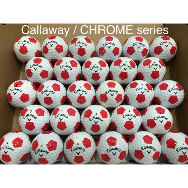 5. 《CHROMEシリーズ》28球 Callaway ロストボール