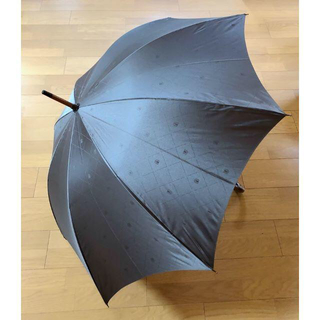 メンズ長傘　60㎝　新品　グレー色シックな色(傘)