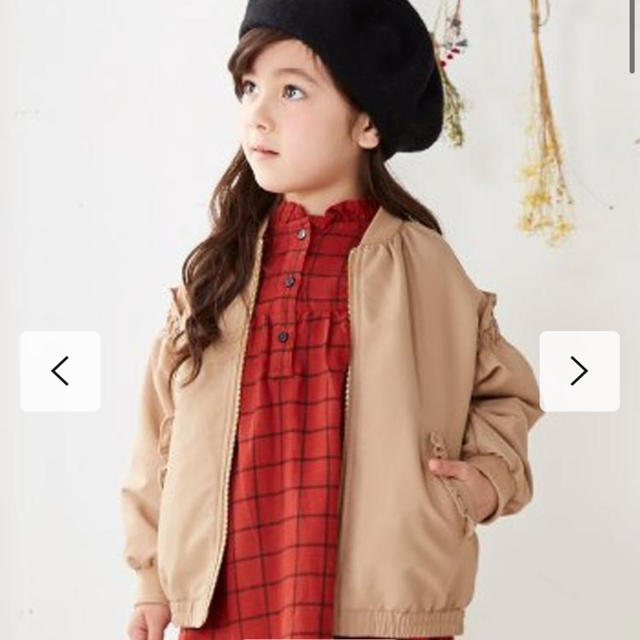 新品☆ブルゾン キッズ/ベビー/マタニティのキッズ服女の子用(90cm~)(ジャケット/上着)の商品写真