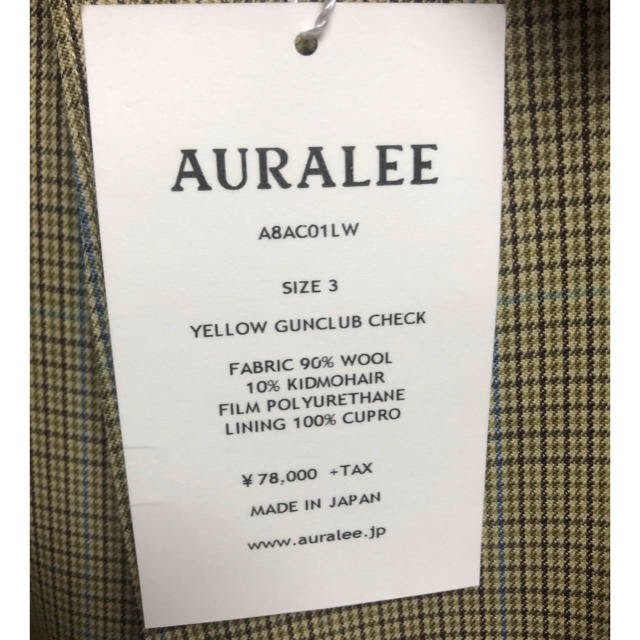 AURALEE auralee 2018AW ステンカラーコート メンズのジャケット/アウター(ステンカラーコート)の商品写真