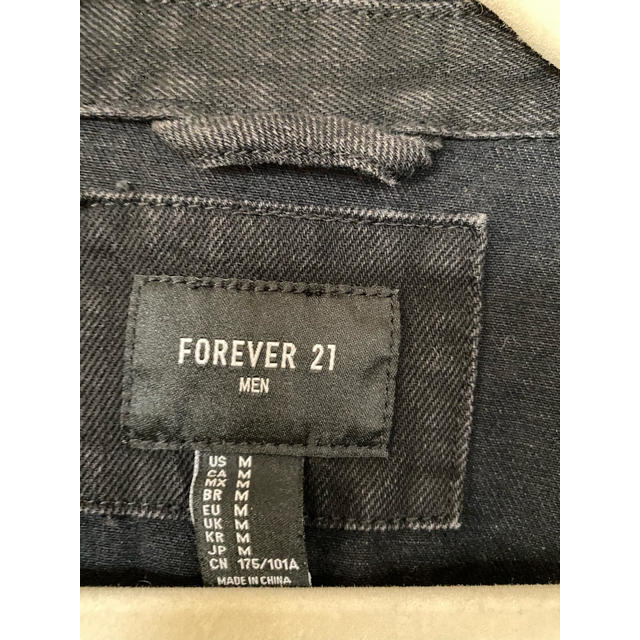 FOREVER 21(フォーエバートゥエンティーワン)のFOREVER21 デニムジャケット最終値下げ メンズのジャケット/アウター(Gジャン/デニムジャケット)の商品写真