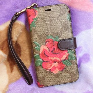 コーチ(COACH)の新品COACH iPhoneケース 花柄(モバイルケース/カバー)