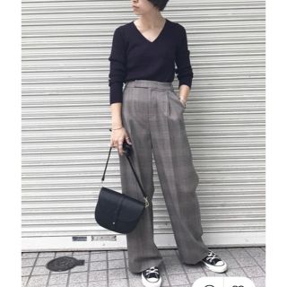 アーバンリサーチドアーズ(URBAN RESEARCH DOORS)のアーバンリサーチ　チェックワイドパンツ(カジュアルパンツ)