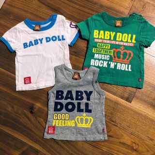 ベビードール(BABYDOLL)のBABY DOLL  Tシャツ3枚セット　80cm(Ｔシャツ)