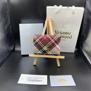 ヴィヴィアンウエストウッド(Vivienne Westwood)の即購入OK‼︎送料込 ヴィヴィアンウエストウッド 三折 財布 ホワイト チェック(財布)