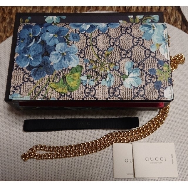 Gucci - 【新品未使用】GUCCI GGブルームス チェーン ウォレットの通販