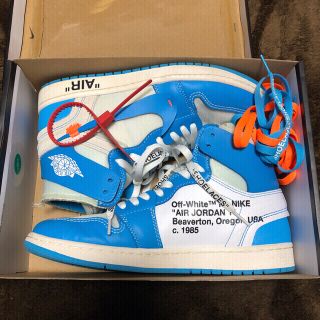 ナイキ(NIKE)のoff-white air jordan 1 unc 専用(スニーカー)