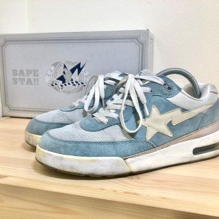 アベイシングエイプ(A BATHING APE)のBAPESTA ベイプスター　bape エイプ　靴　水色(スニーカー)