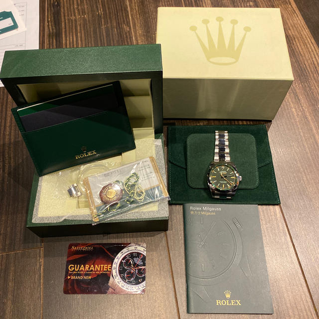 ミルガウス MILGAUSS 116400GV 黒文字盤 日本ロレックスOH済み