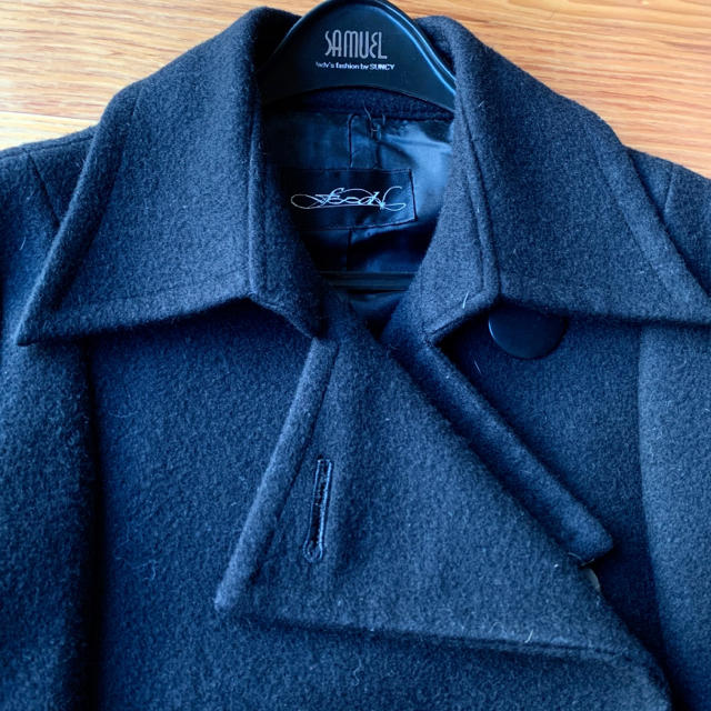 ROSE BUD(ローズバッド)の人気 コート ROSE BUD ウールコート アンゴラ ブラック 黒 通勤 送込 レディースのジャケット/アウター(スプリングコート)の商品写真