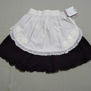 シャーリーテンプル(Shirley Temple)の♪☆新品・シャーリーテンプル・エプロン付スカート・110サイズ(スカート)