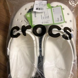 クロックス(crocs)のクロックス　ホワイト　27㎝　新品！(サンダル)