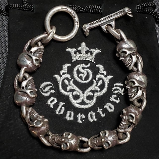 Gabor(ガボール)のGaboratory 8Skull Bracelet LEMITED ガボール メンズのアクセサリー(ブレスレット)の商品写真