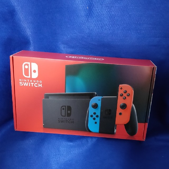 Nintendo Switch JOY-CON(L) ネオンブルー/(R) ネオ エンタメ/ホビーのゲームソフト/ゲーム機本体(家庭用ゲーム機本体)の商品写真