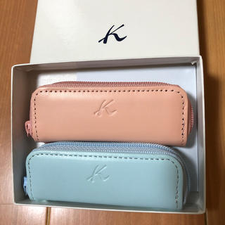 キタムラ(Kitamura)の❤︎未使用品❤︎キタムラ　印鑑ケース　ピンク&ブルー(印鑑/スタンプ/朱肉)