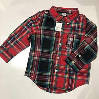 ベビーギャップ(babyGAP)の【新品・タグ付】babyGAP チェックシャツ(ブラウス)