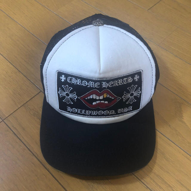 最愛 CHROME CHROME HEARTS HEARTS TRUCKER CAP TRUCKER レザーパッチ