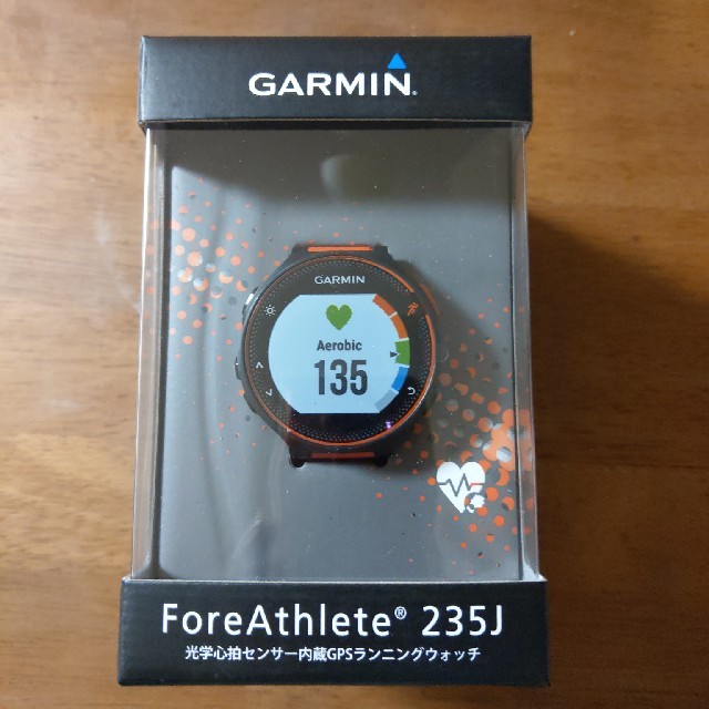 GARMINランニングウォッチ　ForeAthlete 235J 黒/赤