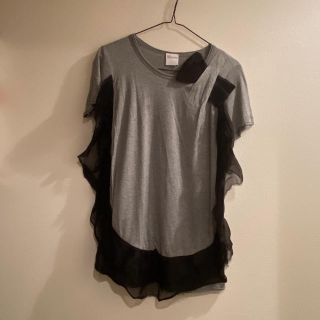 レッドヴァレンティノ(RED VALENTINO)の値下げ★レッドバレンティノ　レース&リボン付き　Tシャツ(Tシャツ(半袖/袖なし))