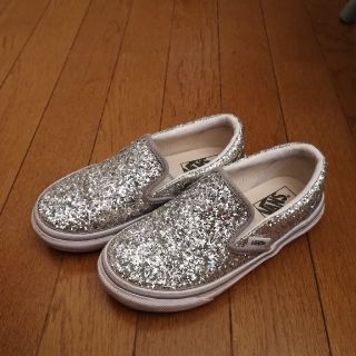 ヴァンズ(VANS)の★VANS★美品★キッズ20㎝★シルバーラメスリッポン★スニーカー★(スニーカー)