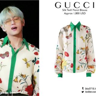 しょうのすけ様専用　gucci floral silk shirt