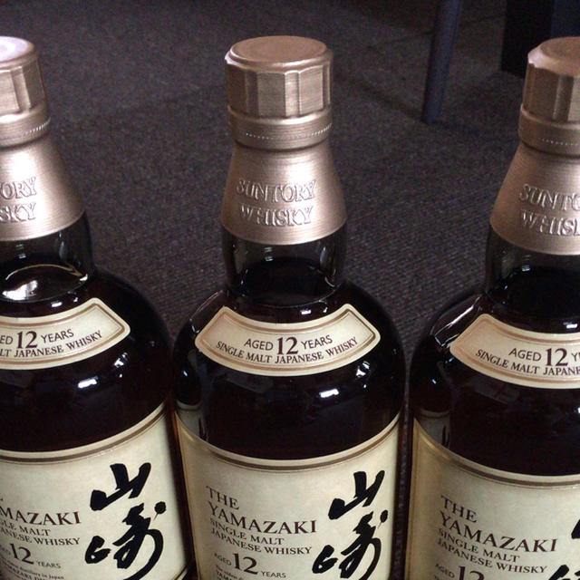 山崎12年 700ml 3本  箱あり 送料無料食品/飲料/酒