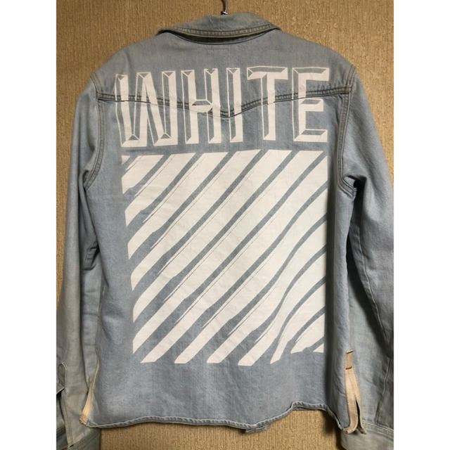 オフホワイト　off-white デミムシャツ　デニムジャケット　mサイズ