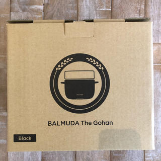 バルミューダ(BALMUDA)のBALMUDA(バルミューダ) 炊飯器　ブラック　黒(炊飯器)