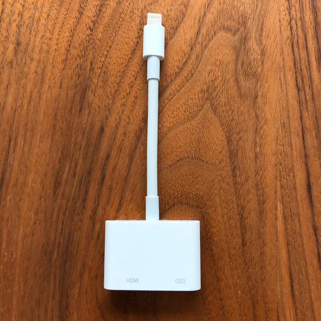 Apple(アップル)のApple純正 HDMI変換ケーブル スマホ/家電/カメラのテレビ/映像機器(映像用ケーブル)の商品写真