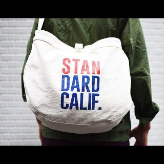 スタンダードカリフォルニア(STANDARD CALIFORNIA)の新品未使用 Newspaper Bag スタンダードカリフォルニア 白(ショルダーバッグ)