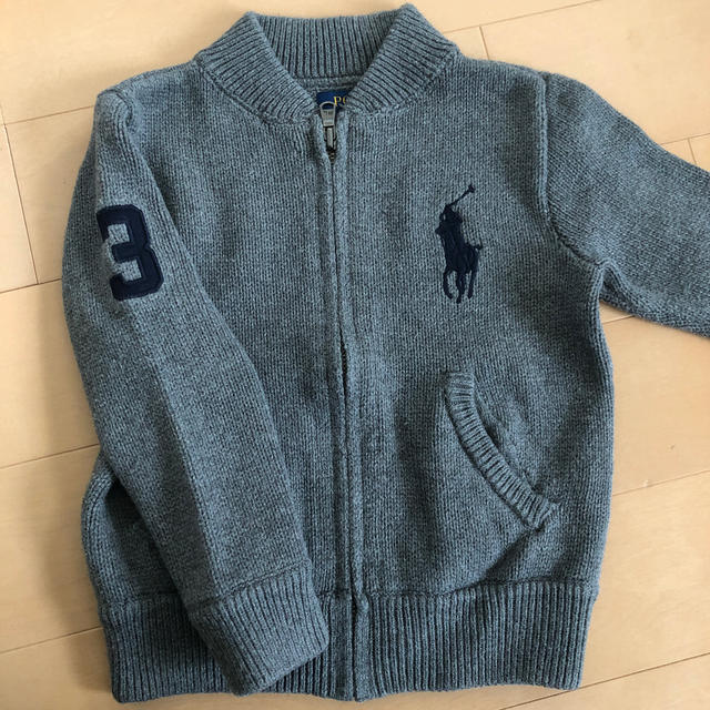 Ralph Lauren(ラルフローレン)のラルフローレン　キッズ　ジップアップニット キッズ/ベビー/マタニティのキッズ服男の子用(90cm~)(カーディガン)の商品写真