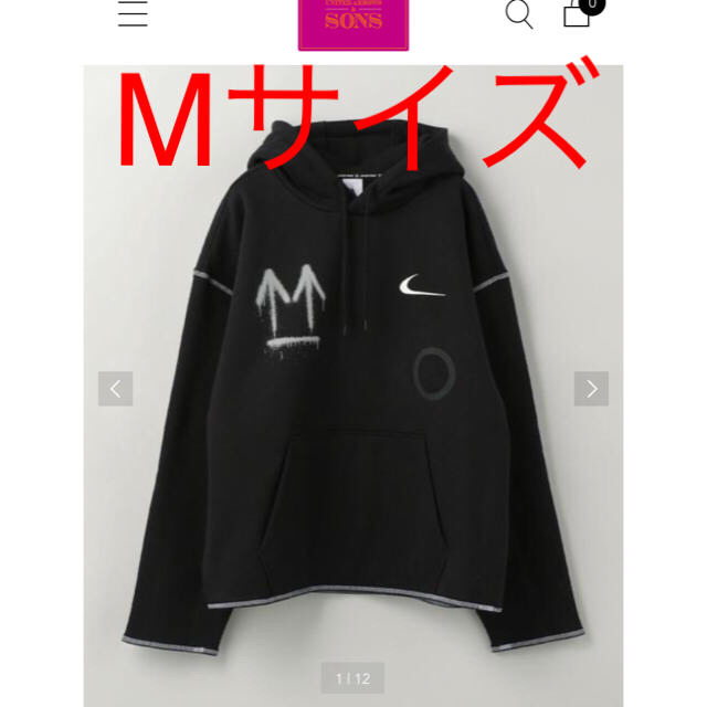 パーカーMサイズ NIKE ナイキ × OFF-WHITE オフホワイト HOODIE