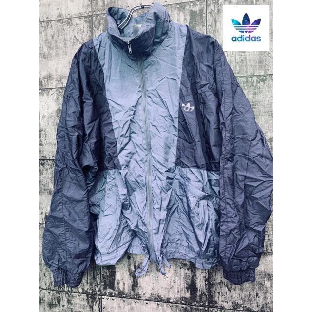 【銀タグ】90s 80s  adidas アディダス　ナイロンジャケット　レア